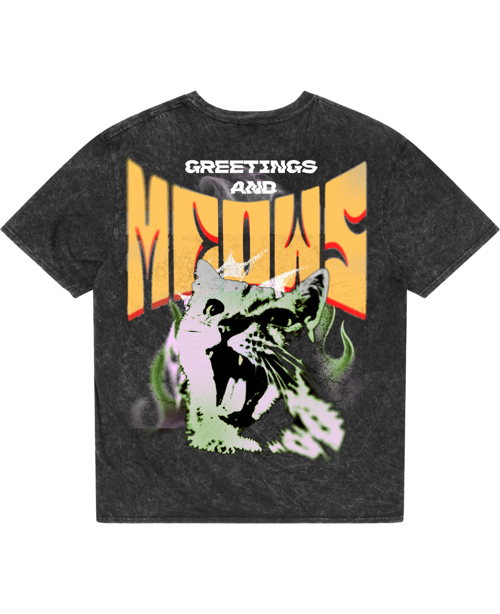 Acidwash Oversized T-shirt Back Design